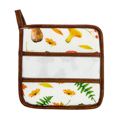 Presina quadrata 20x20 o tonda AUTUMN con fascia da ricamare