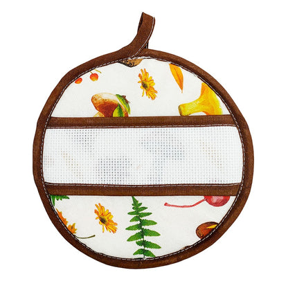 Presina quadrata 20x20 o tonda AUTUMN con fascia da ricamare