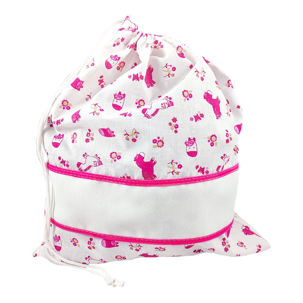 Sacca asilo personalizzata in cotone in stampa digitale