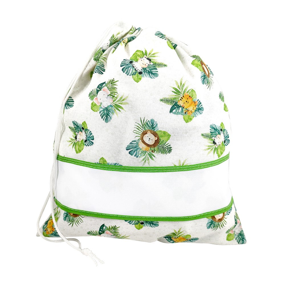 Sacca asilo personalizzata in cotone in stampa digitale