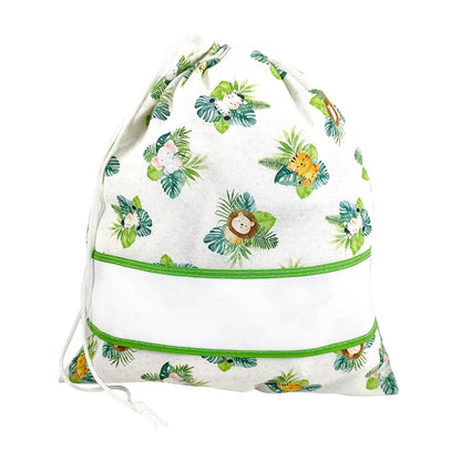 Sacca asilo personalizzata in cotone in stampa digitale