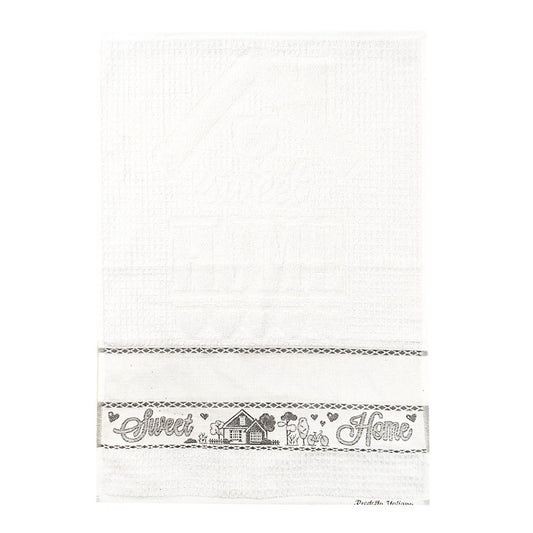 Strofinaccio CASETTE cm.50x70 con fascia da ricamare