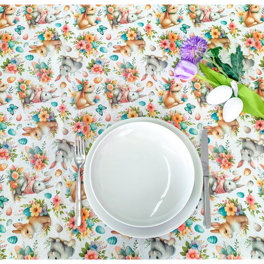 Tovaglia Pasqua Easter BUNNY - Made in Italy - Varie Misure