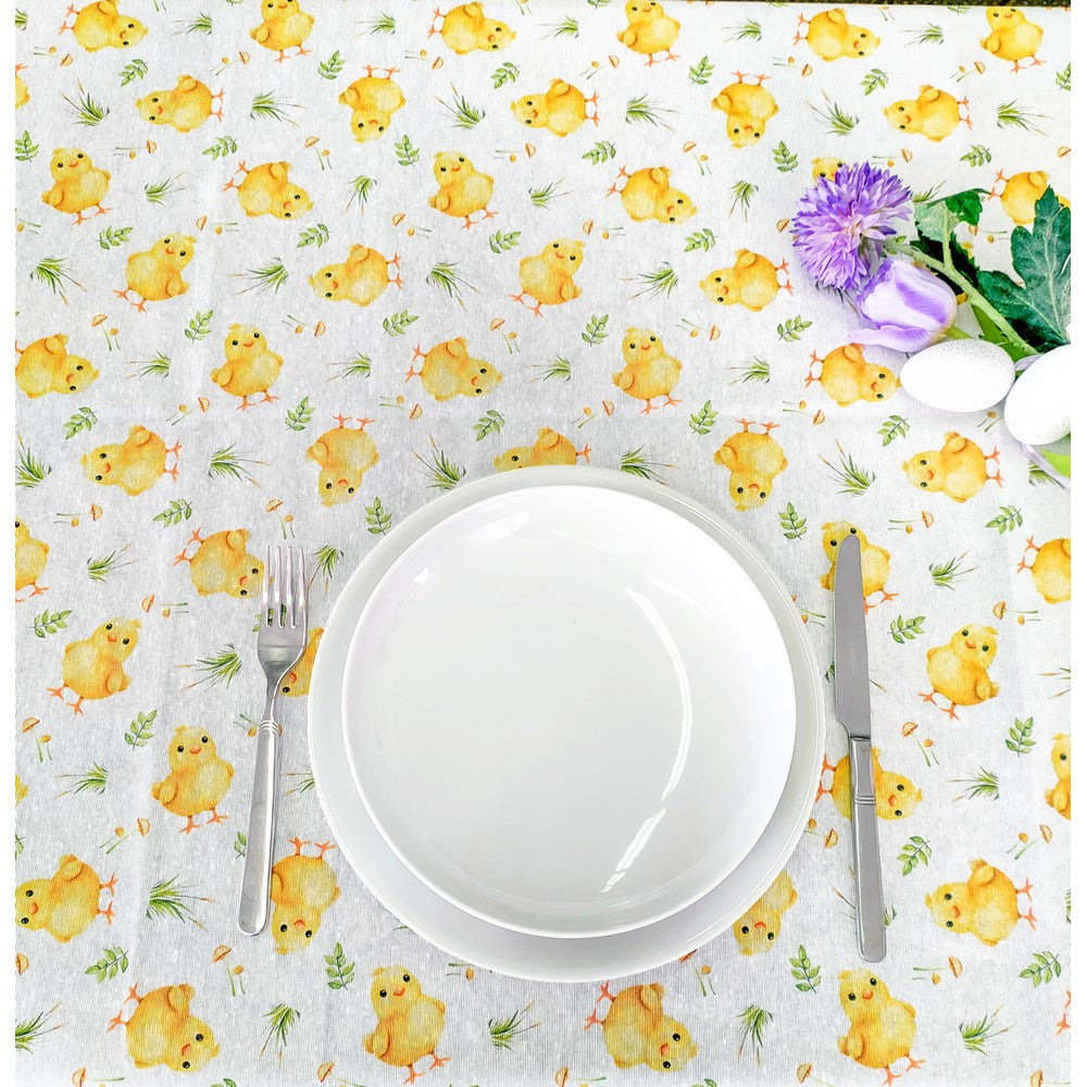 Tovaglia Pasqua Easter TITTI - Made in Italy - Varie Misure