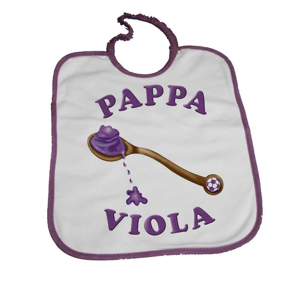 Bavaglino PAPPA VIOLA cm.27,5x35 con elastico