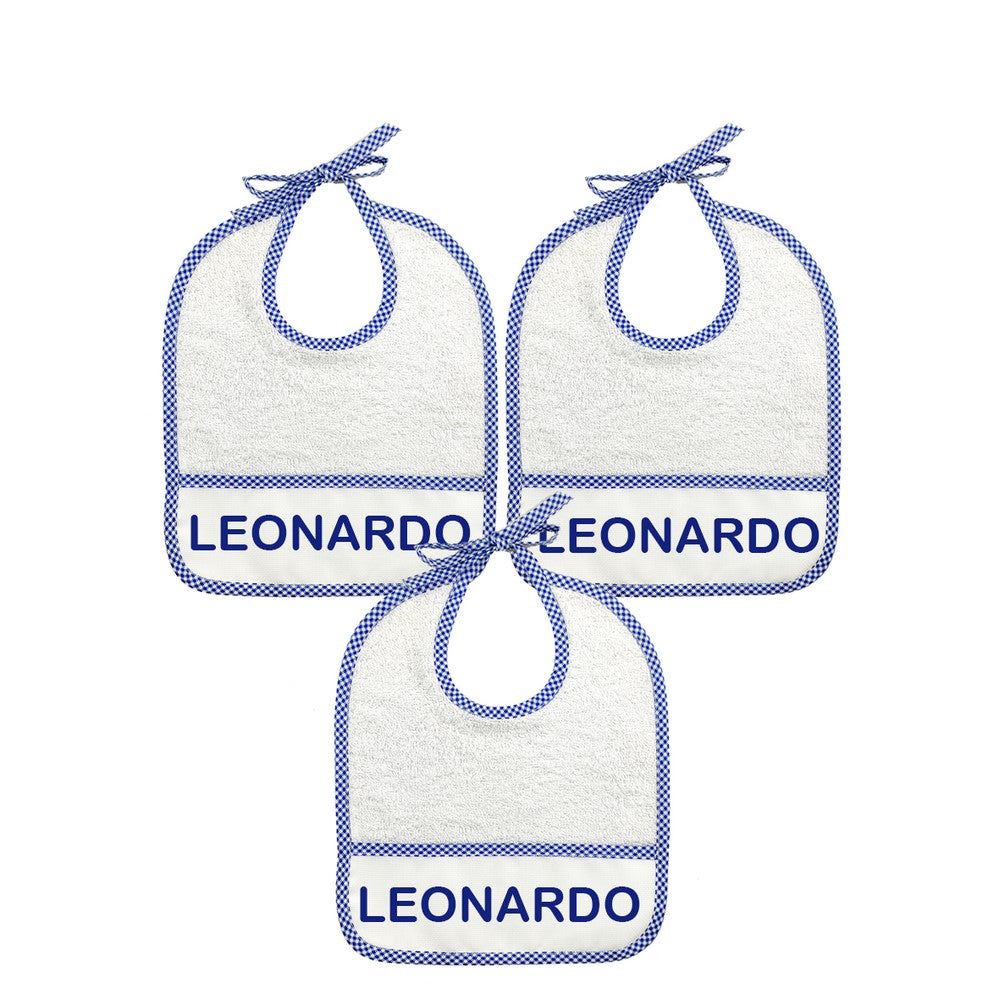 3 BAVAGLINI con LACCETTO personalizzati con il nome che vuoi tu.