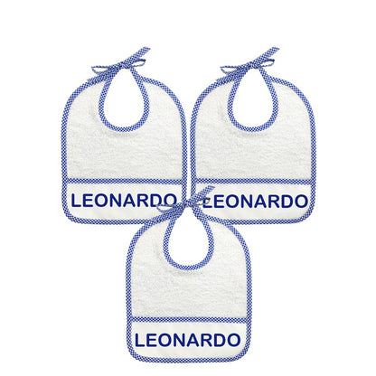 3 BAVAGLINI con LACCETTO personalizzati con il nome che vuoi tu.