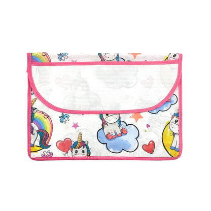 Bustina PORTA TOVAGLIOLI/BAVAGLINI cm.20x29 con tasca PERSONALIZZATA