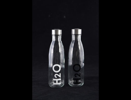 Bottiglia 650 ml scritta H2O