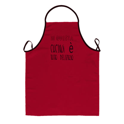 Grembiule LA CUCINAZZA cm.70x85 con stampe SPIRITOSE