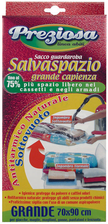 Sacco salvaspazio GRANDE per indumenti