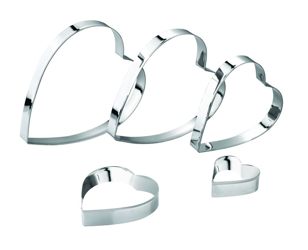 Taglia biscotti cuore 5 pezzi