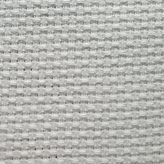 Tessuto per Punto Croce | Altezza 170 cm| 100% cotone | |44 fori 11 ct. 4.4 punti per centimetro | made in italy | tela aida per ricamo.